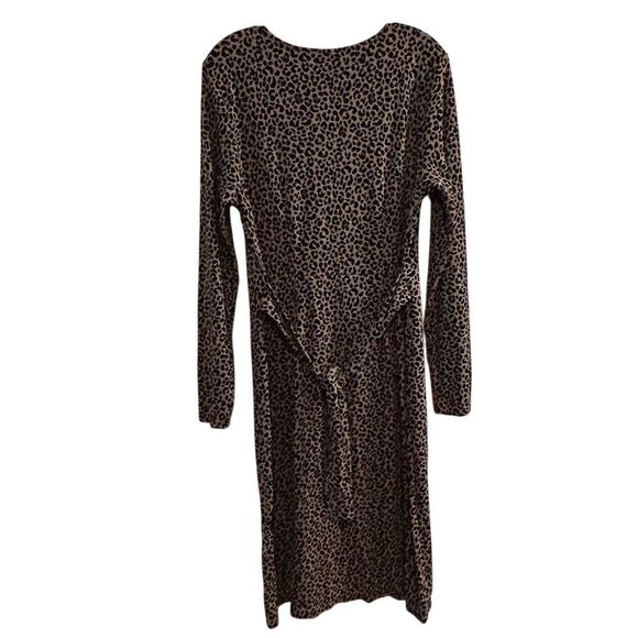 Old Navy Women's Leopard Print Long Sleeve Dress Size L - Picture 2 of 15
